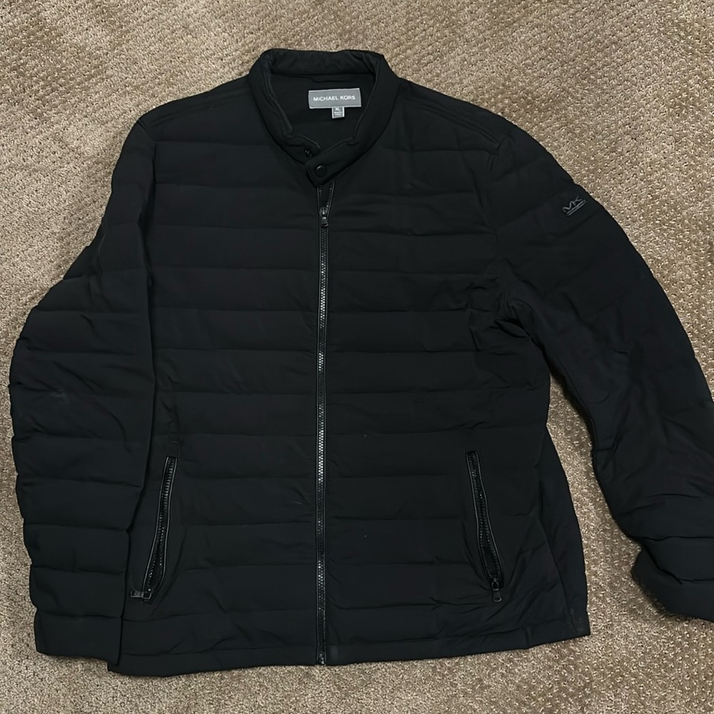 Michael Kors Men’s Quilted Puffer Jacket Black XL